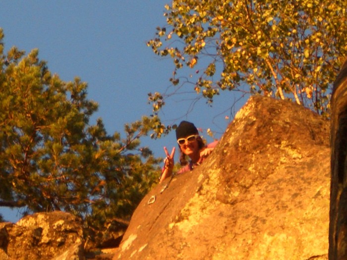 CIMG7412 @ the top... getting the carabiners again... quite scary if u r laying on top of the wall facing the ground and knowing that u r not allowed to make a mistake...