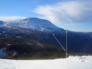 view from the top of the skiresort...