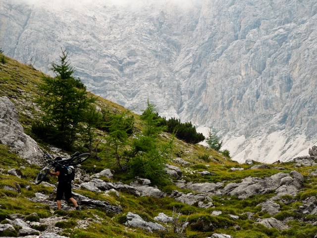 heavy load on the back...